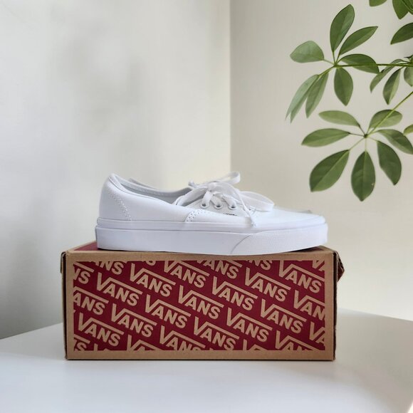 Vans Authentic | Size 6 | True White | Canvas - Picture 1 of 8